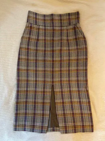 Ray BEAMS 체크 스커트 사이즈 0 브라운, 퍼플