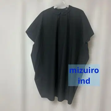 mizuiro ind 블랙 튜닉 반팔