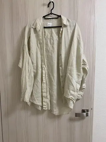 80 린넨 카슈쿨 빅 셔츠 베이지