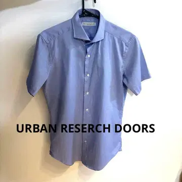 URBAN RESEARCH DOORS 반팔 드레스 셔츠 파랑 39