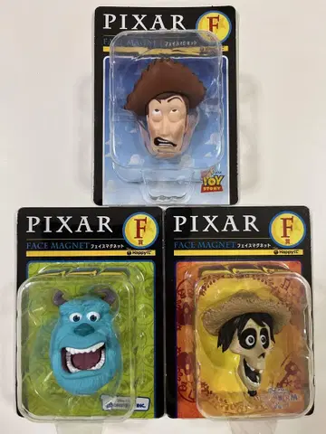 Happy 복권 / PIXAR 2025 F상 페이스 마그넷 3종 세트