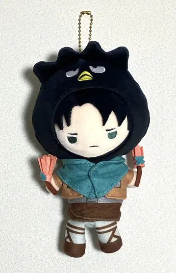 진격의 거인 산리오 리바이 무니구루미 마스코트 봉제 인형