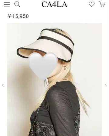 카시라 CA4LA 선바이저 밀짚 모자 자외선 차단 여름