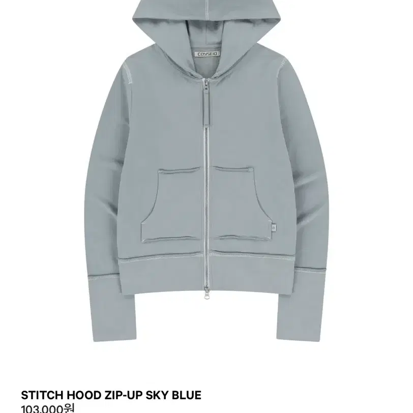 【COYSEIO】 STITCH HOOD ZIP-UP 3色 Coyseio STITCH HOOD ZIPUP Hoodie Zip-Up on Bunjang Global Site.