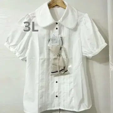 3L 마린 아카데미아 반팔 블라우스 클라로리 쿠루미 시마무라 화이트