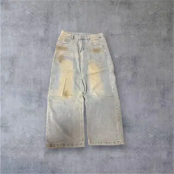 밝은 블루 스트레이트 데님
