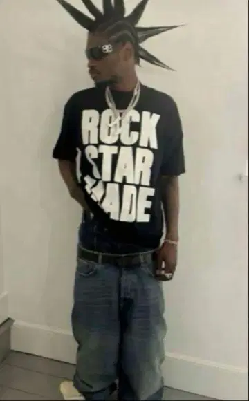 opium ROCK STAR MADE T-shirt y2k 당일 배송