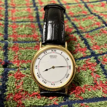빈티지 SEIKO 세이코 로만 다이얼 2 바늘 드레스 워치