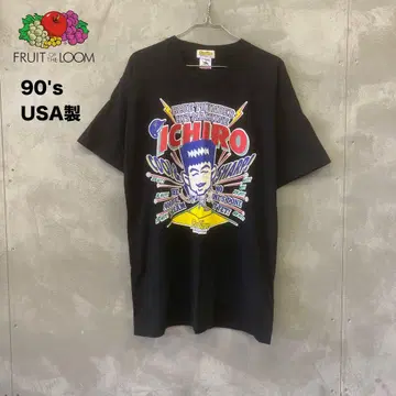 90's USA제 BLUE WAVE 오릭스 이치로 티셔츠 스즈키 이치로
