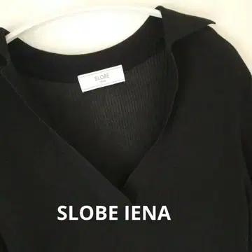 슬로브 이에나 블랙 썸머 니트 SLOBE IENA