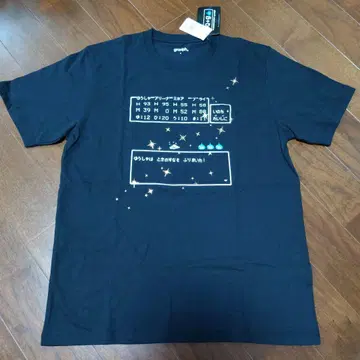 graniph 드래곤 퀘스트 콜라보 티셔츠 블랙 S