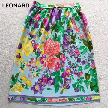 레오나르 LEONARD FASHION 스커트 꽃무늬 올 패턴 플라워
