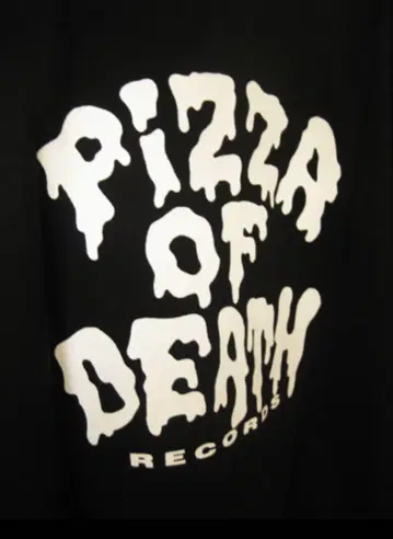 pizza of death 티셔츠 블랙 사이즈: L