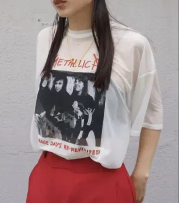 메디 메탈리카 시어 티셔츠 아메리