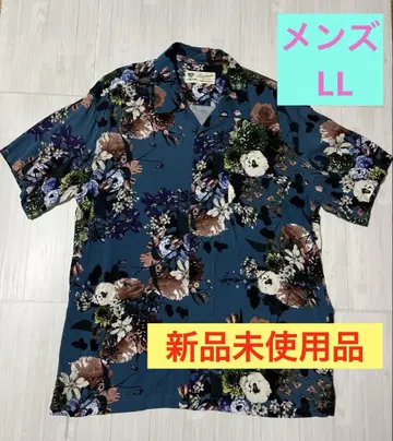 미사용 새상품 꽃무늬 알로하 셔츠 LL