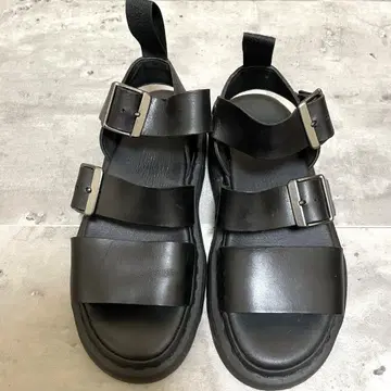 S365B 닥터마틴 스트랩 샌들 약 22cm 블랙