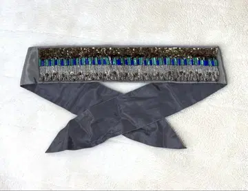 MACPHEE 비즈 벨트 헤어 밴드