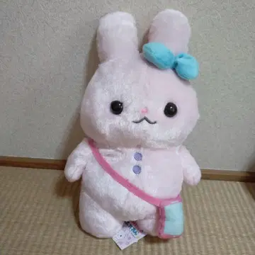 걱정 많은 토끼 후와완 우샤코 핑크 약 36cm