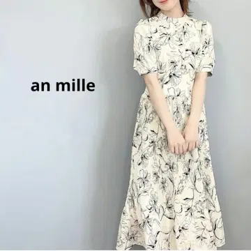AnMILLE 안미르 하이웨스트 플리츠 원피스 꽃무늬