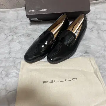 PELLICO 펠리코 페이턴트 로퍼 슬립온 슈즈 블랙 38