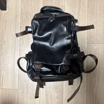 천연 가죽 백팩
