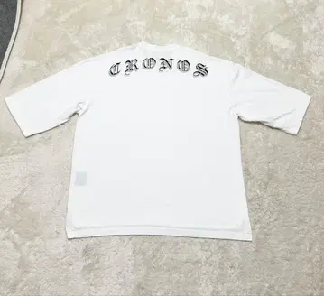 CRONOS 화이트 티셔츠 7부 길이