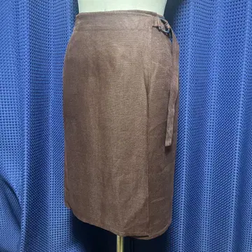 Salvatore Ferragamo 랩 스커트 린넨