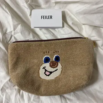 FEILER 라브라 리드 업 테디 화장품 파우치 대