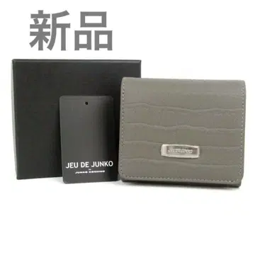 Jude Junko 접이식 지갑 카드 홀더 여성용 그레이