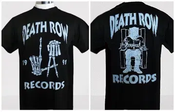 DEATH ROW RECORDS 티셔츠 1991년 디자인