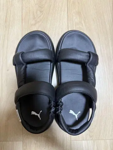 푸마 블랙 스포츠 샌들 25cm