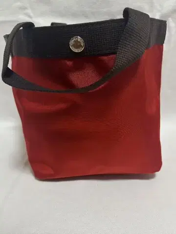 레드 나일론 토트백