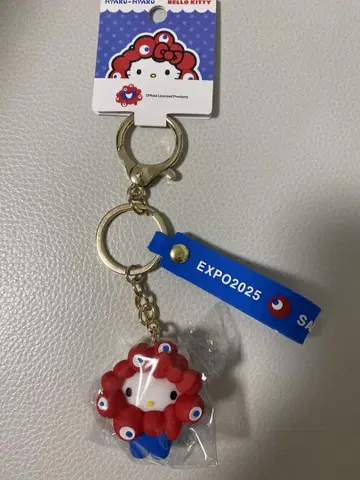 오사카 간사이 엑스포 2025 회장 구매  미쿠미쿠 키티 콜라보 키링