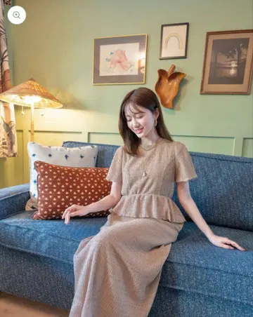 Maison Echelle 메종 에셸 에어리 셔링 원피스