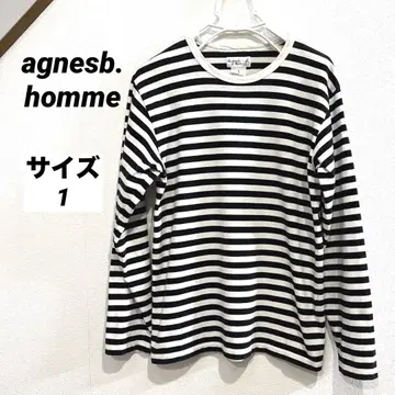 에네스베 남성용 보더 티셔츠 티셔츠 agnesb. homme