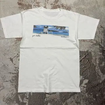 00년대~ 디즈니 미키 just chillin 바캉스 티셔츠
