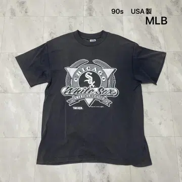 90s USA제 MLB 시카고 화이트 양말 싱글 스티치 티셔츠