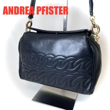 ANDREA PFISTER 이탈리아제 가죽 핸드백 블랙