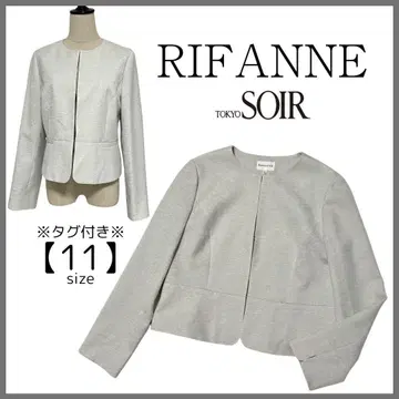 택 포함 도쿄 소와르 RIFANNE 세탁 가능한 노카라 자켓 포멀