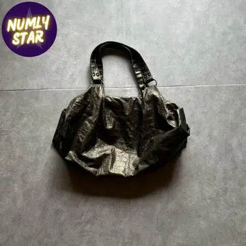 archive grunge metallic shoulder bag y2k