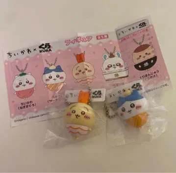 치이카와 쿠라스시 콜라보 비쿠라폰 토끼 하치와레 피규어 새우