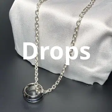 Drops 목걸이 블루 실버 반지 2007 드롭스