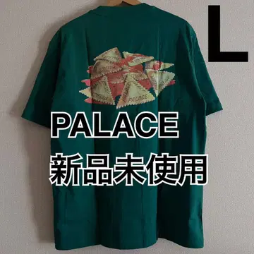 미사용 새상품 팔라스 스케이트보드 로고 티셔츠 그린 L