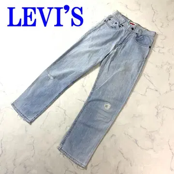 90s 리바이스 555 크러쉬 가공 청바지 W25 L27 C3595