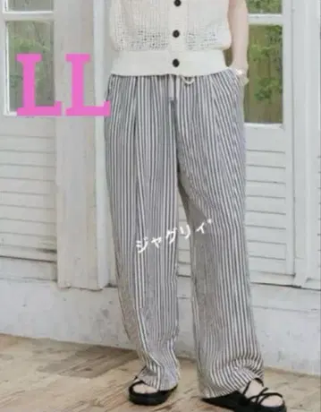 시마무라 megumi 이지 팬츠 농후한 화이트 LL