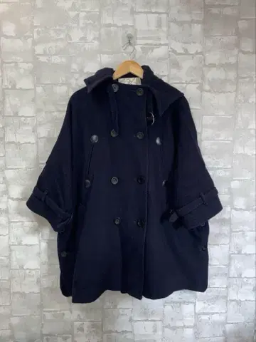 TSUMORI CHISATO 후드 부착 더플 코트
