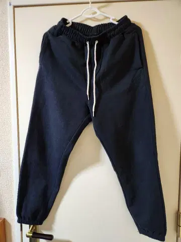 Schott 블랙 스웨트 팬츠 S