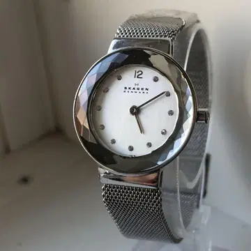 SKAGEN 컷 유리 배터리 새상품 덴마크 메탈 벨트 시계