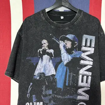 XL Eminem 티셔츠 다크 그레이 에미넴 해외 구제 의류