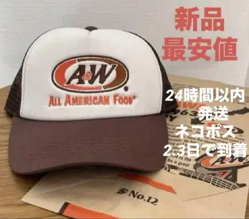 신상품 A&W 메쉬 캡 브라운 기무라 타쿠야 착용 오모씨 채널 야마다 렌